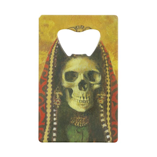 Decorative Skull Credit Card Bottle Opener (Front)