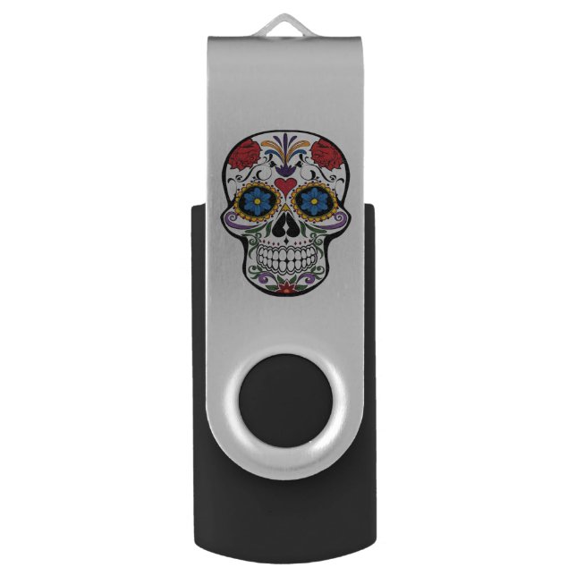 Decorative Skull Flash Drive (Front Vertical)