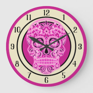 Decorative Skull Large Clock