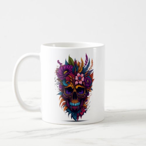 Decorative Skull Mug