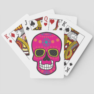 Decorative Skull Poker Cards