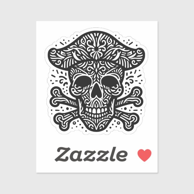 Decorative Skull Sticker (Sheet)