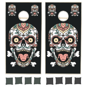Decorative Skulls Cornhole Set