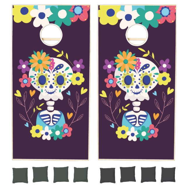 Decorative Skulls Cornhole Set (Set)