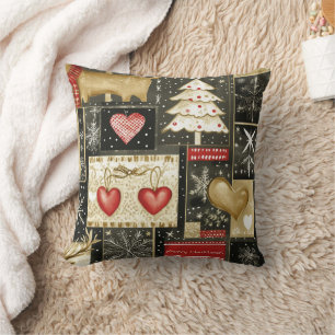 Decorative Snow Blue & White Ball Merry Christmas Throw Pillow