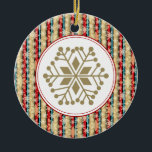 Decorative Snowflake Christmas Ornaments<br><div class="desc">This elegant ornament can be totally personalized by you to make a wonderful holiday gift for anyone on your shopping list!
Artwork by Sarah Paris</div>