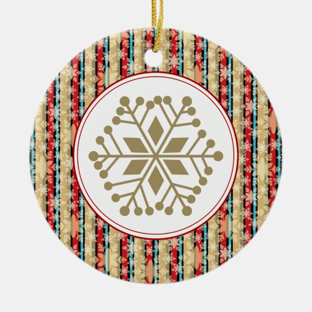 Decorative Snowflake Christmas Ornaments (Front)
