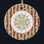 Decorative Snowflake Christmas Ornaments<br><div class="desc">This elegant ornament can be totally personalized by you to make a wonderful holiday gift for anyone on your shopping list!
Artwork by Sarah Paris</div>