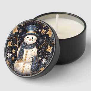 Decorative Snowman Mini Candle Favors