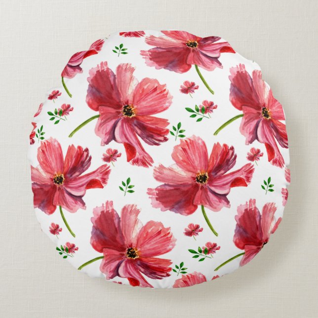 Decorative soft foot rest round pillow (Front)