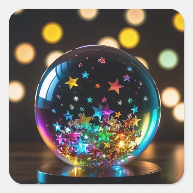 Decorative square sticker. square sticker (Front)