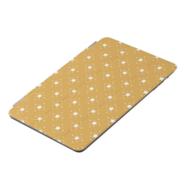 Decorative Stars on Gold Background iPad Mini Cover (Side)