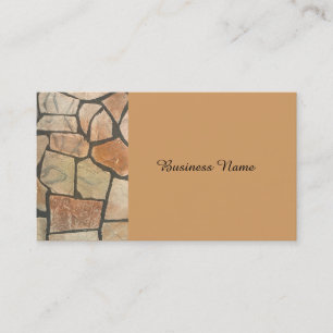 Decorative Stone Paving Look Business Card