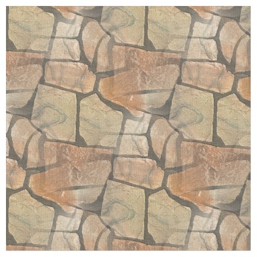 Decorative Stone Paving Look Fabric Zazzle