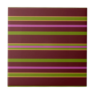 Decorative Striped  Ceramic Tile