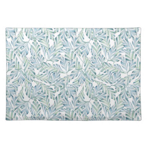 Decorative Striped Leaf Pattern Cloth Placemat