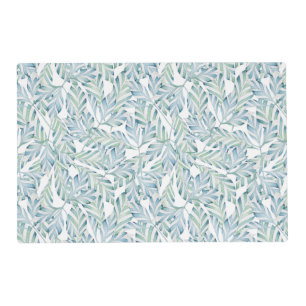 Decorative Striped Leaf Pattern Placemat
