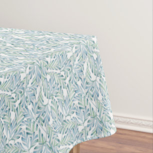 Decorative Striped Leaf Pattern Tablecloth