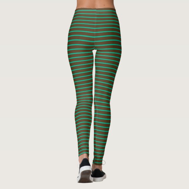  Decorative Striped  Leggings (Back)