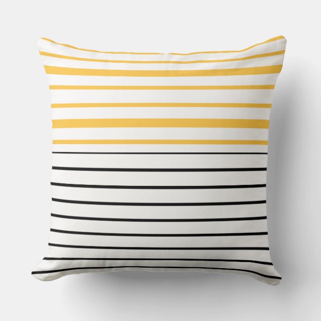 Decorative Striped  Throw Pillow (Front)