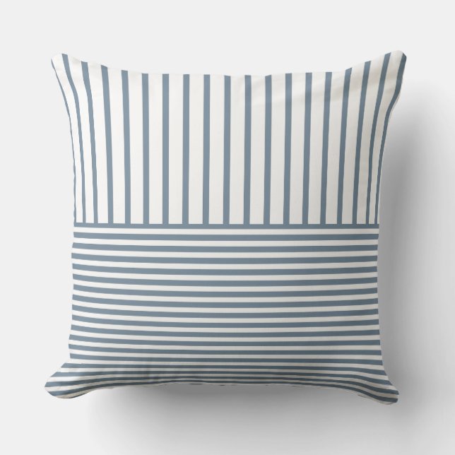 Decorative Striped  Throw Pillow (Front)