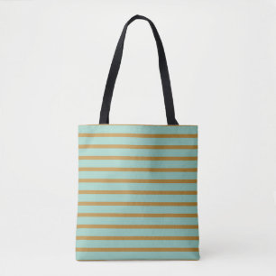 Decorative Striped Tote Bag