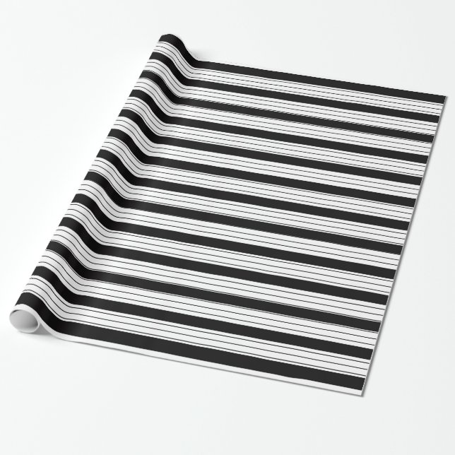 Decorative Striped  Wrapping Paper (Unrolled)