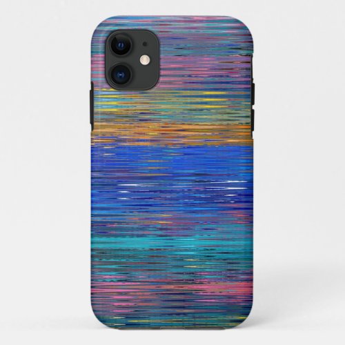 Decorative Stripes Mosaic Pattern 2 iPhone 11 Case