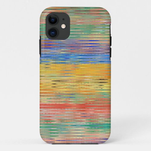 Decorative Stripes Mosaic Pattern iPhone 11 Case
