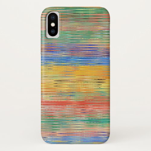 Decorative Stripes Mosaic Pattern iPhone X Case