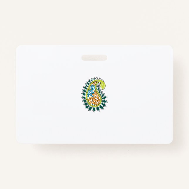 Decorative Style, Dark Blue Green, Wattle Badge (Front)