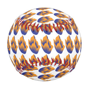 Decorative Style, Dark Blue Green, Wattle Baseball