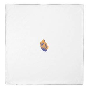 Decorative Style, Dark Blue Green, Wattle Duvet Cover