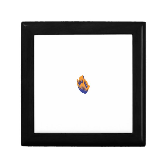 Decorative Style, Dark Blue Green, Wattle Gift Box (Front)