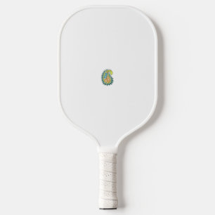 Decorative Style, Dark Blue Green, Wattle Pickleball Paddle