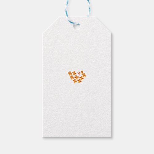 Decorative Style Dull Orange Cornell Red Gift Tags