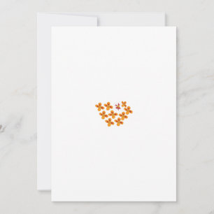 Decorative Style, Dull Orange, Cornell Red Holiday Card