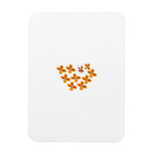 Decorative Style, Dull Orange, Cornell Red Magnet