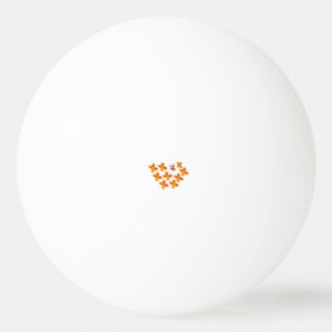 Decorative Style, Dull Orange, Cornell Red Ping Pong Ball