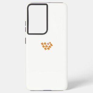 Decorative Style, Dull Orange, Cornell Red Samsung Galaxy S21 Ultra Case