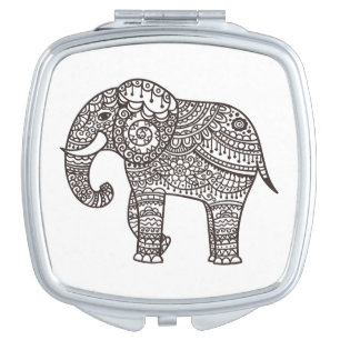 Decorative Style Elephant Vanity Mirror