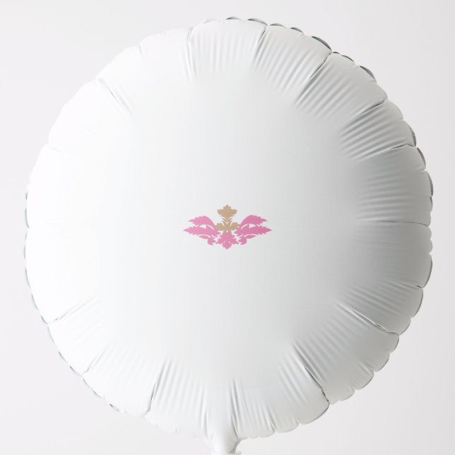 Decorative Style, Hot Pink, Antique Brass Balloon (Front)