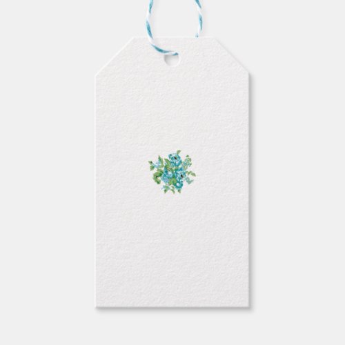 Decorative Style Mint Cream Fountain Blue Teal Gift Tags