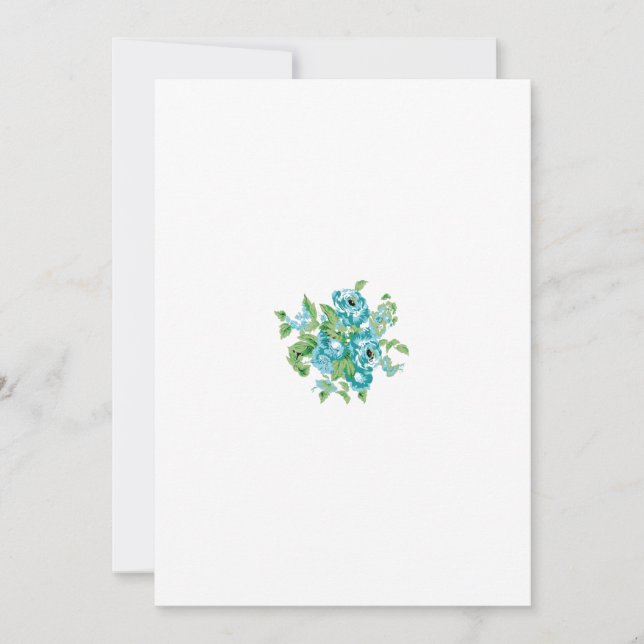 Decorative Style, Mint Cream, Fountain Blue, Teal. Holiday Card (Front)