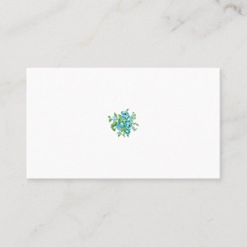Decorative Style Mint Cream Fountain Blue Teal Place Card
