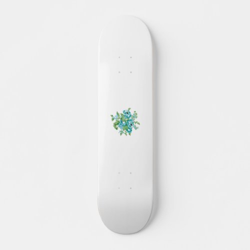 Decorative Style Mint Cream Fountain Blue Teal Skateboard