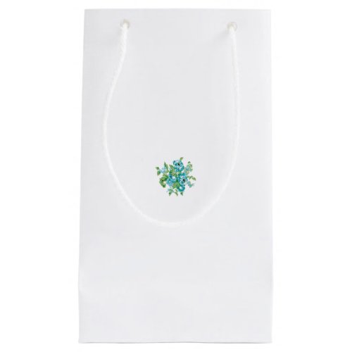 Decorative Style Mint Cream Fountain Blue Teal Small Gift Bag