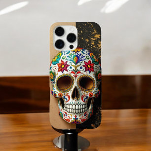Decorative Sugar Skull iPhone 16 Pro Max Case