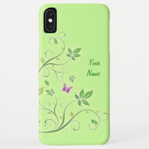 Decorative Swirls with your Name iPhone XS Max Case