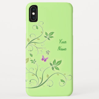 Decorative Swirls with your Name iPhone XS Max Case